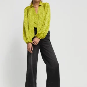 Lola Casademunt Camisas Y Blusas<Blusa con lazo PISTACHO