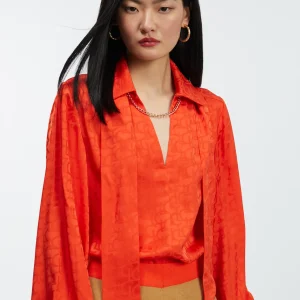 Lola Casademunt Camisas Y Blusas<Blusa con lazo PISTACHO