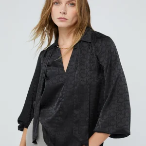 Lola Casademunt Camisas Y Blusas<Blusa con lazo PISTACHO