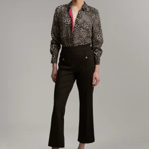Lola Casademunt Animal Print | Camisas Y Blusas<Blusa detalle contraste NEGRO-GRIS