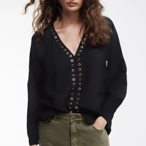 Lola Casademunt Camisetas Y Tops | Camisas Y Blusas<Blusa detalle eyelets CRUDO