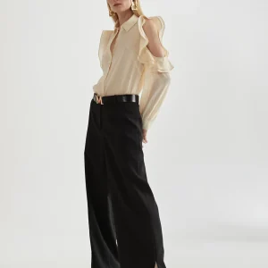 Lola Casademunt Camisas Y Blusas<Blusa hombros descubiertos AZULELECTRICO