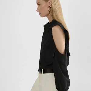 Lola Casademunt Camisas Y Blusas<Blusa hombros descubiertos AZULELECTRICO