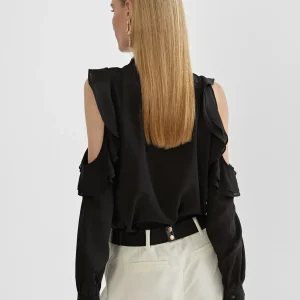 Lola Casademunt Camisas Y Blusas<Blusa hombros descubiertos AZULELECTRICO