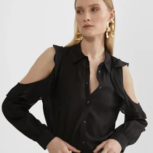Lola Casademunt Camisas Y Blusas<Blusa hombros descubiertos AZULELECTRICO