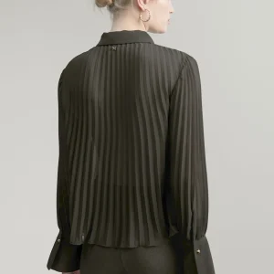 Lola Casademunt Camisas Y Blusas<Blusa plisada NEGRO