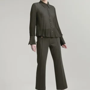 Lola Casademunt Camisas Y Blusas<Blusa plisada NEGRO