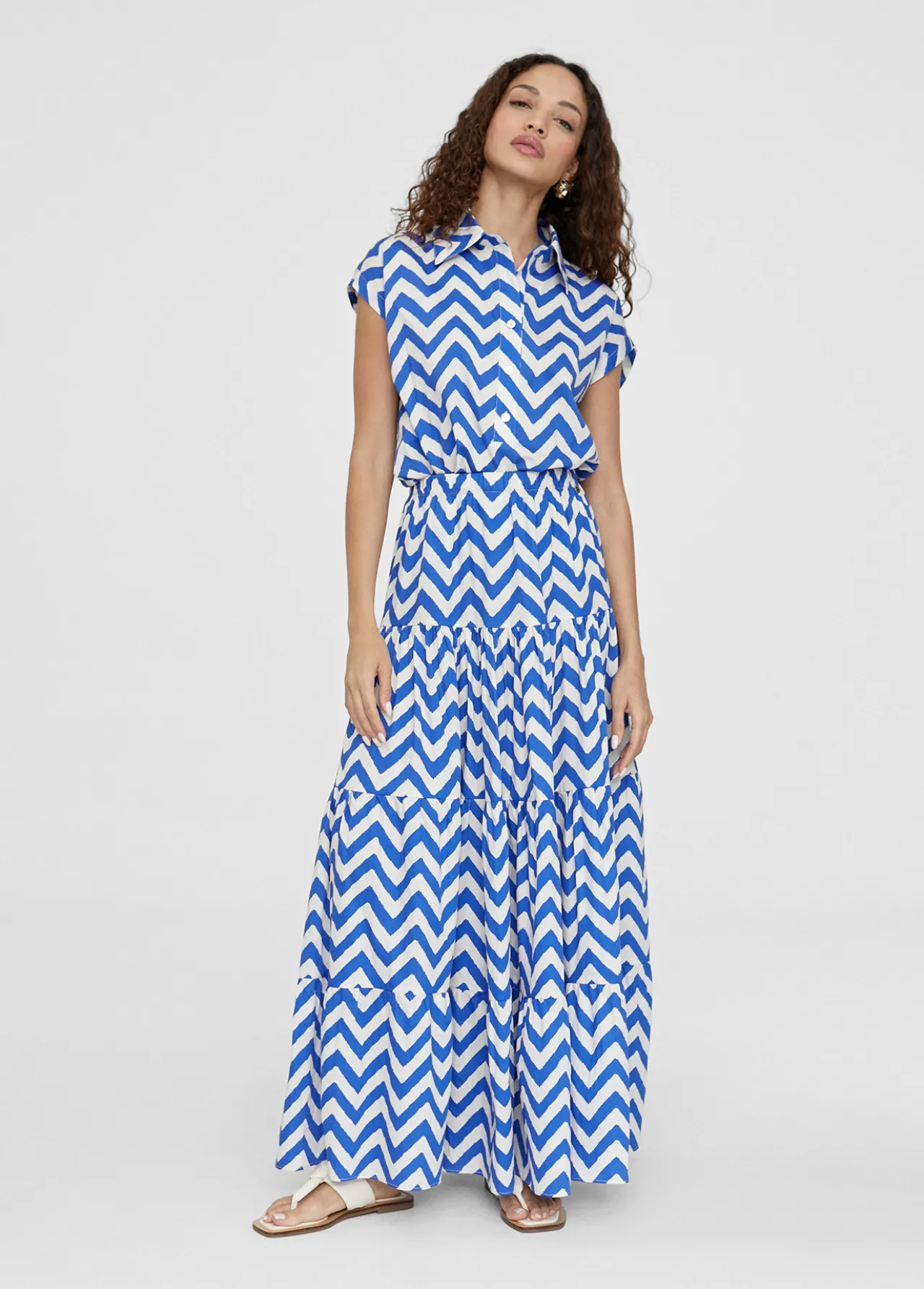 blusa_rayas_zig_zag_1.webp Lola Casademunt Camisas Y Blusas<Blusa rayas zig zag AZUL-BLANCO