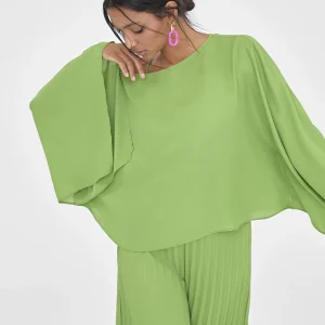 Lola Casademunt Camisas Y Blusas<Blusa/capa satinada FUCSIA