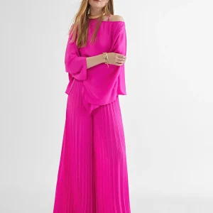 Lola Casademunt Americanas Y Blazers | Camisas Y Blusas<Blusa/capa satinada FUCSIA