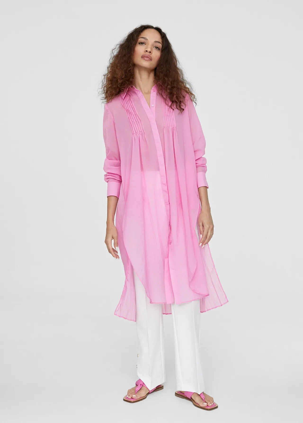 blusn_largo_aberturas_0.webp Lola Casademunt Camisas Y Blusas | Americanas Y Blazers<Blusón largo aberturas BUGANVILIA