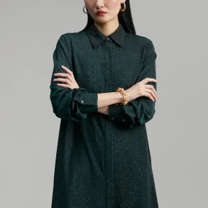 Lola Casademunt Camisas Y Blusas<Blusón largo de punto lúrex BOTELLA