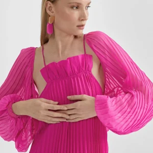 Lola Casademunt Camisas Y Blusas | Americanas Y Blazers<Bolero plisado FUCSIA