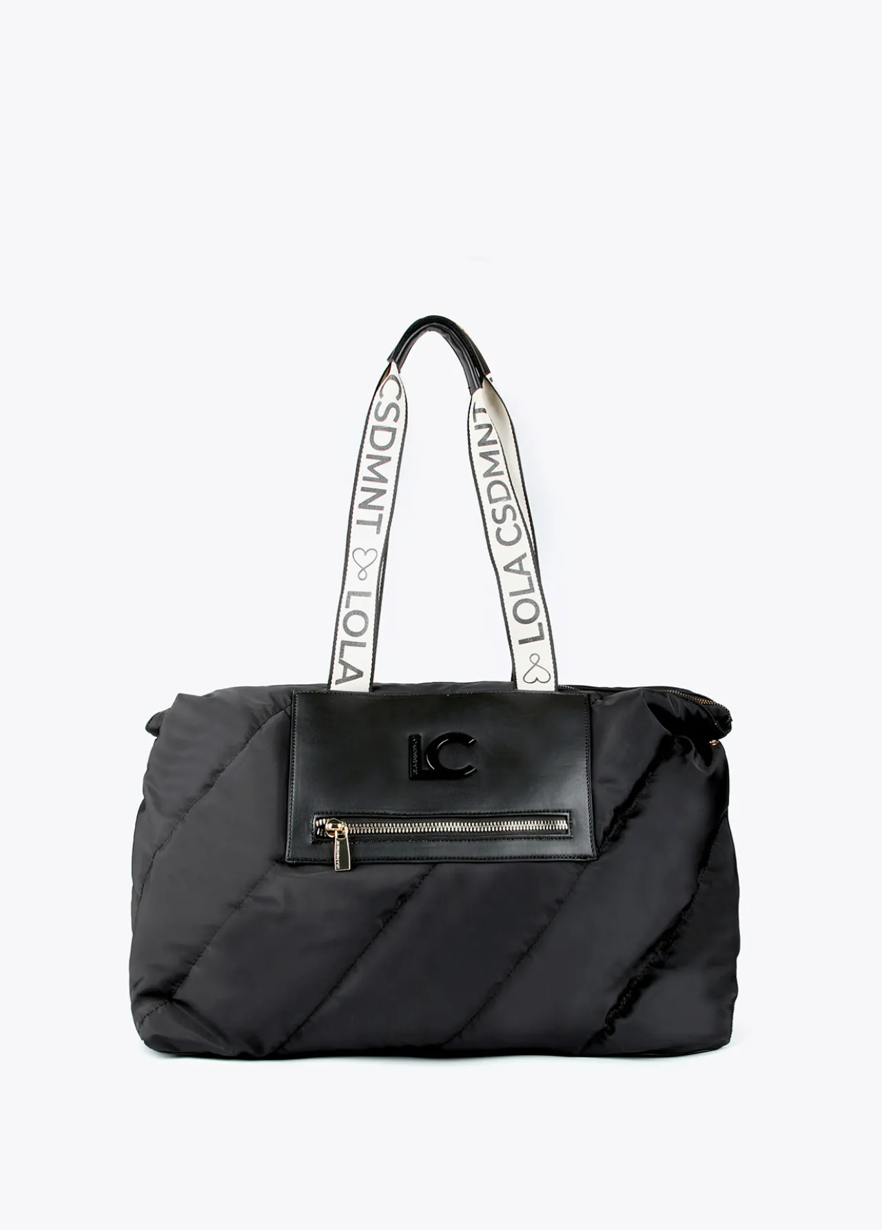 bolsa_de_viaje_weekend_acolchado_0.webp Lola Casademunt Bolsos<Bolsa de viaje weekend acolchado NEGRO