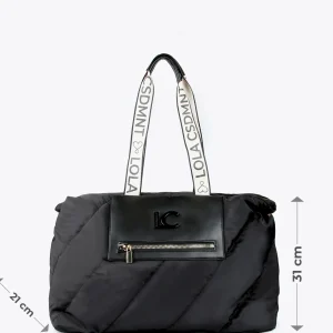 Lola Casademunt Bolsos<Bolsa de viaje weekend acolchado NEGRO