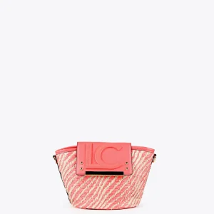 Lola Casademunt Bolsos | Baño<Bolsito bandolera tipo cesta NEGRO-CRUDO