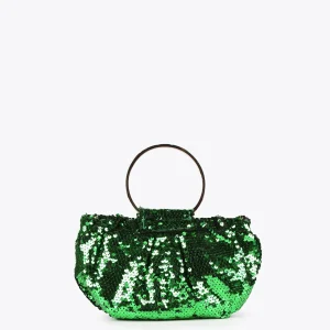 Lola Casademunt Bolsos<Bolsito de fiesta con lentejuelas FUCSIA