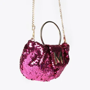 Lola Casademunt Bolsos<Bolsito de fiesta con lentejuelas FUCSIA