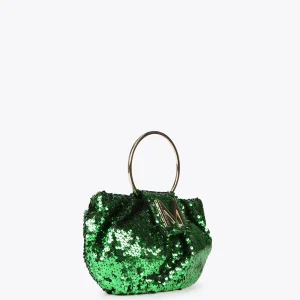 Lola Casademunt Bolsos<Bolsito de fiesta con lentejuelas FUCSIA