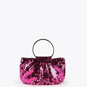 Lola Casademunt Bolsos<Bolsito de fiesta con lentejuelas FUCSIA