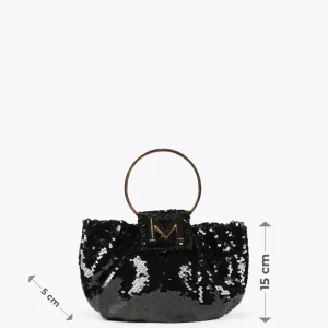Lola Casademunt Bolsos<Bolsito de fiesta con lentejuelas FUCSIA