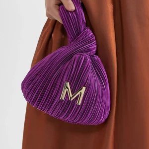 Lola Casademunt Bolsos<Bolsito de fiesta plisado. LILA