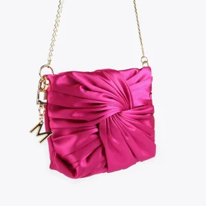 Lola Casademunt Bolsos<Bolsito de fiesta y lazo FUCSIA