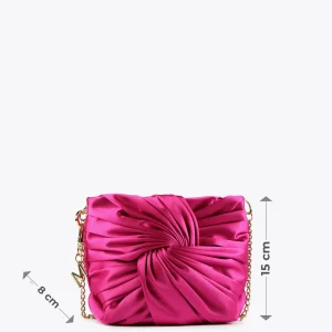 Lola Casademunt Bolsos<Bolsito de fiesta y lazo FUCSIA