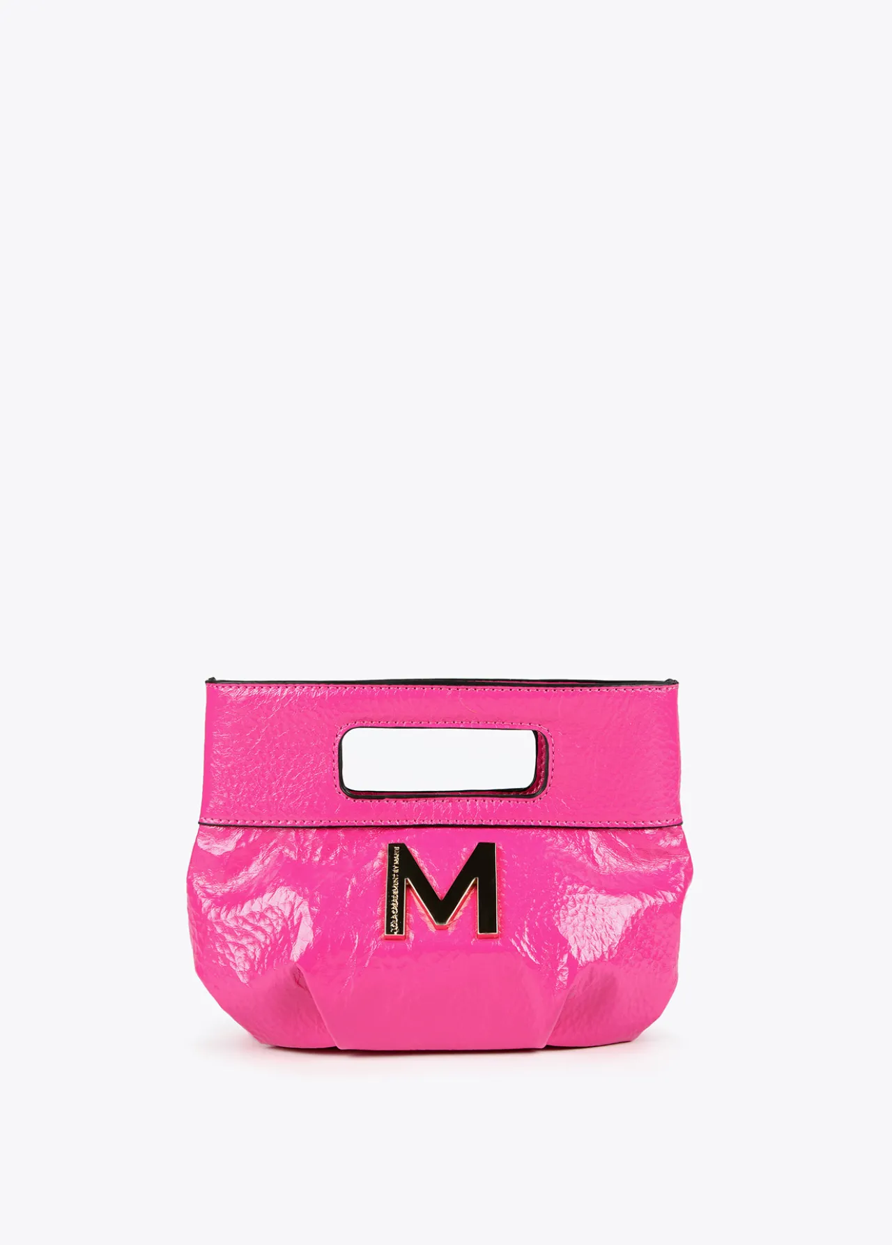 bolsito_de_mano_con_frunces_0.webp Lola Casademunt Bolsos<Bolsito de mano con frunces FUCSIA