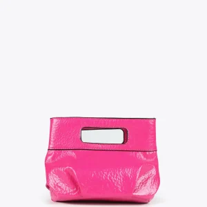Lola Casademunt Bolsos<Bolsito de mano con frunces FUCSIA