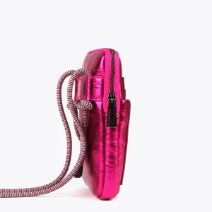 Lola Casademunt Fundas Para Móvil Y Portatil<Bolsito porta móvil metalizado FUCSIA