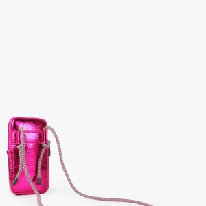Lola Casademunt Fundas Para Móvil Y Portatil<Bolsito porta móvil metalizado FUCSIA