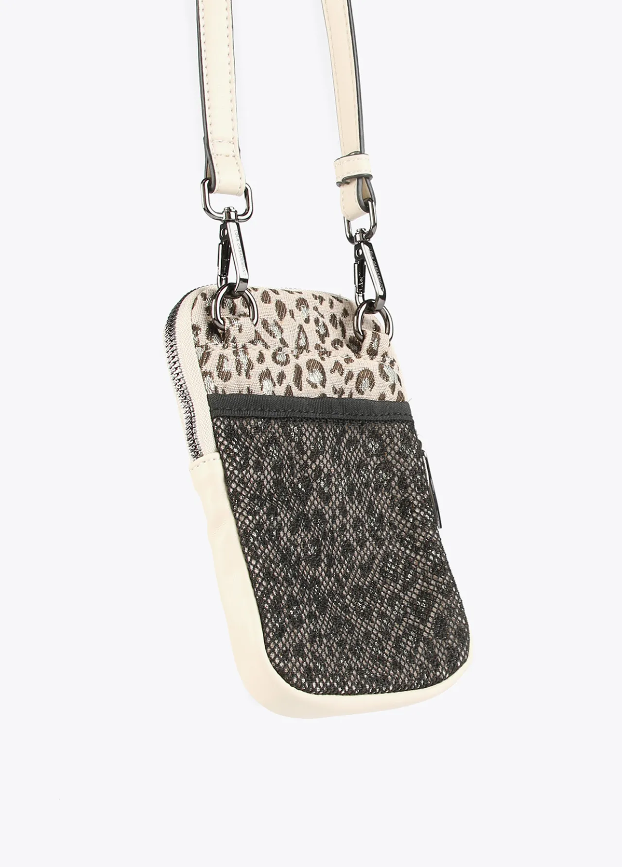 bolsito_portamovil_animal_print_2.webp Lola Casademunt Bolsos<Bolsito portamovil animal print CRUDO-MARRON