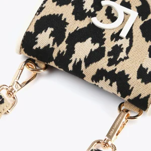 Lola Casademunt Accesorios | Bolsos<Bolsito portamovil animal print CRUDO-MARRON