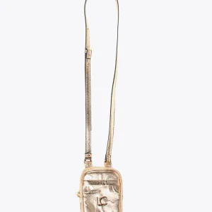 Lola Casademunt Accesorios | Bolsos<Bolsito portamovil metalizado DORADO