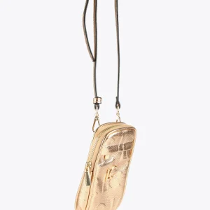 Lola Casademunt Accesorios | Bolsos<Bolsito portamovil metalizado DORADO