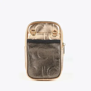 Lola Casademunt Accesorios | Bolsos<Bolsito portamovil metalizado DORADO