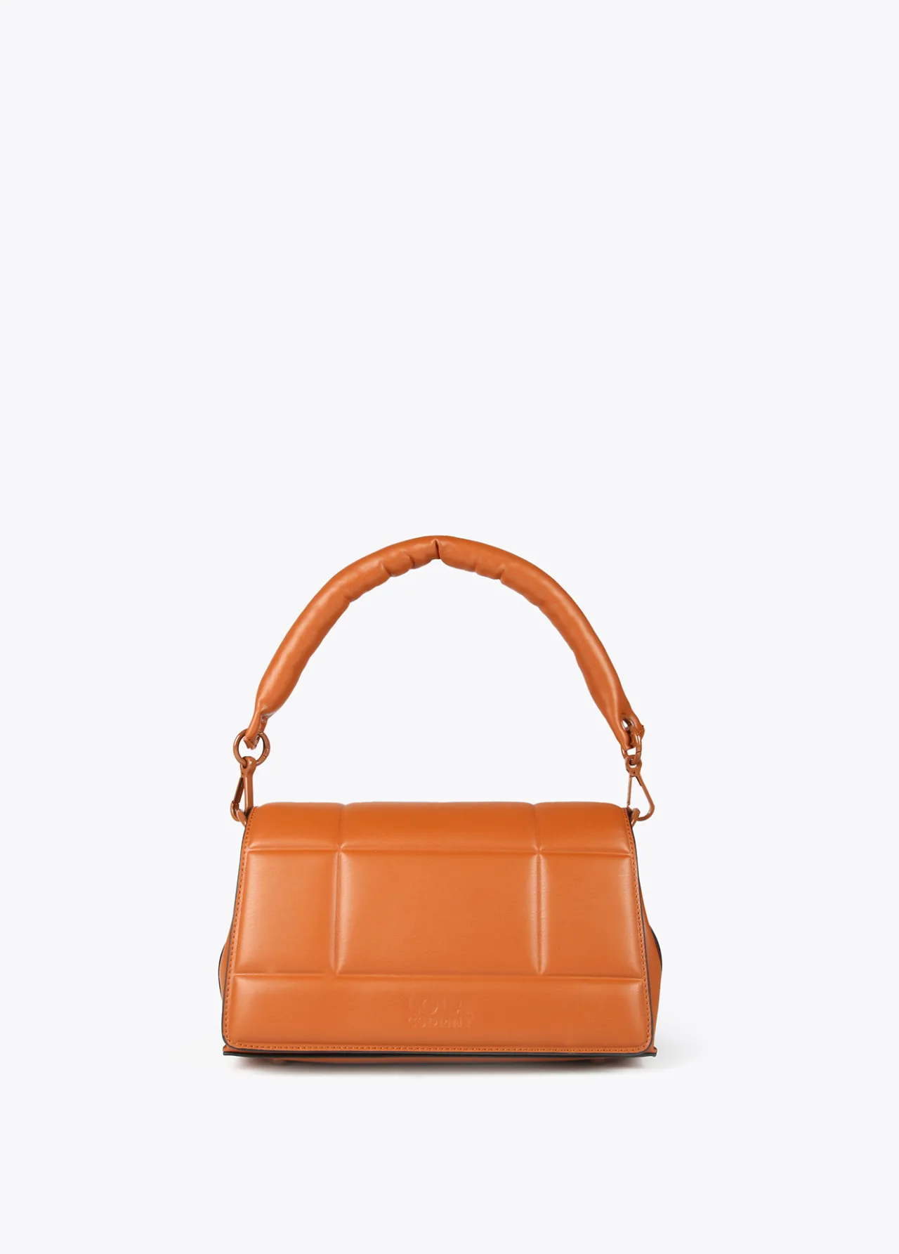 bolso_bandolera_acolchada_0.webp Lola Casademunt Bolsos<Bolso bandolera acolchada CAMEL
