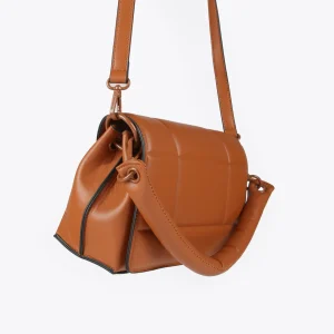 Lola Casademunt Bolsos<Bolso bandolera acolchada CAMEL