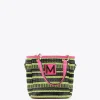 Lola Casademunt Bolsos<Bolso bandolera bicolor VERDE-NEGRO