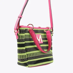 Lola Casademunt Bolsos<Bolso bandolera bicolor VERDE-NEGRO