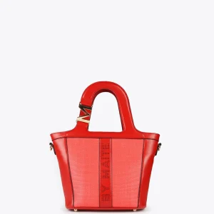Lola Casademunt Bolsos<Bolso bandolera cesto ROJO