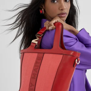 Lola Casademunt Bolsos<Bolso bandolera cesto ROJO