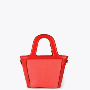 Lola Casademunt Bolsos<Bolso bandolera cesto ROJO