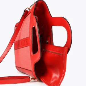 Lola Casademunt Bolsos<Bolso bandolera cesto ROJO