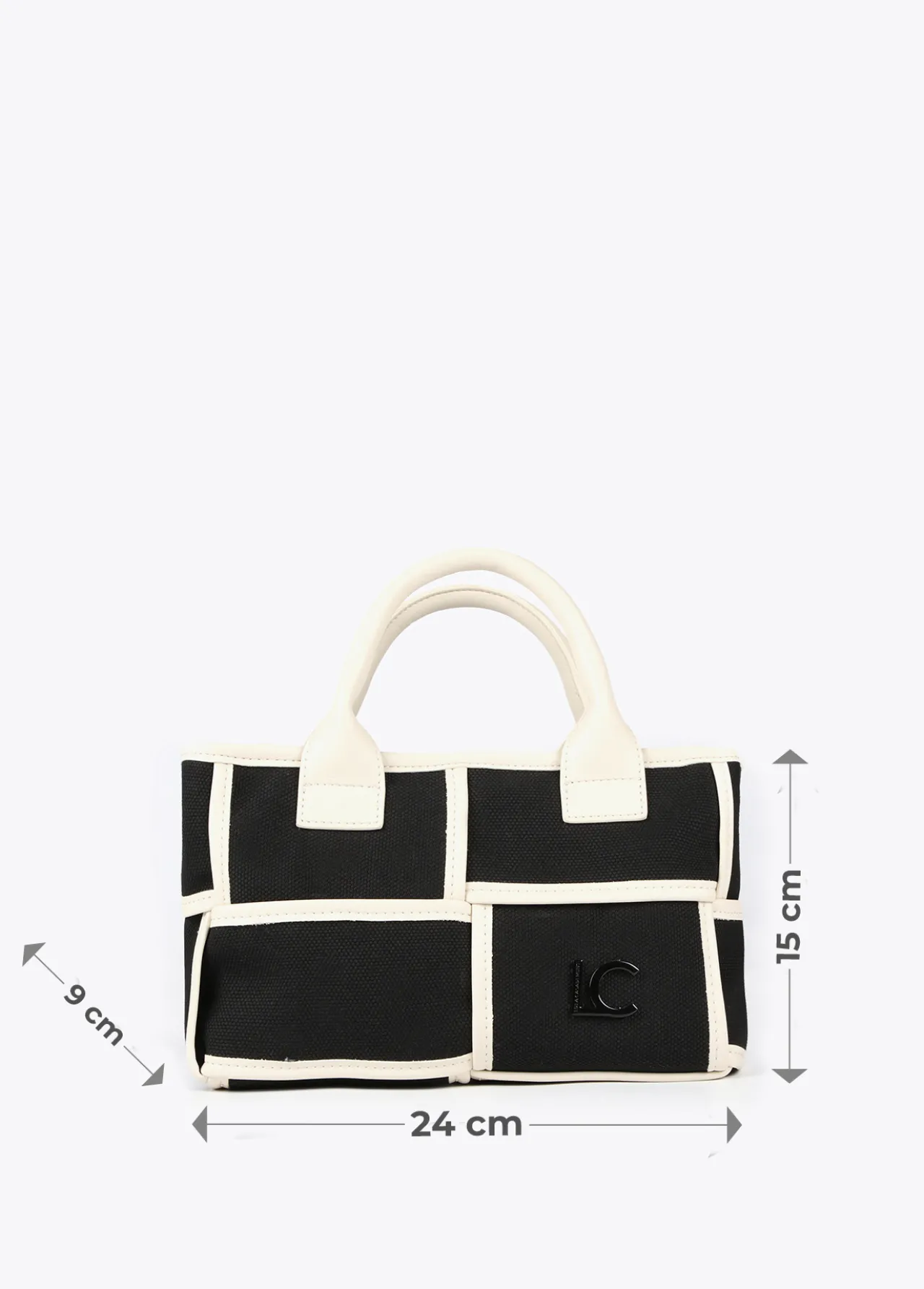 bolso_bandolera_con_detalles_a_contraste_7.webp Lola Casademunt Bolsos<Bolso bandolera con detalles a contraste CRUDO-NEGRO