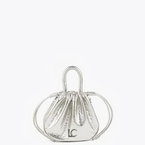 Lola Casademunt Bolsos<Bolso bandolera con logo DORADO