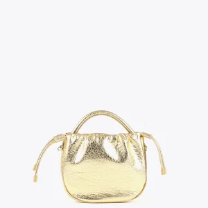 Lola Casademunt Bolsos<Bolso bandolera con logo DORADO
