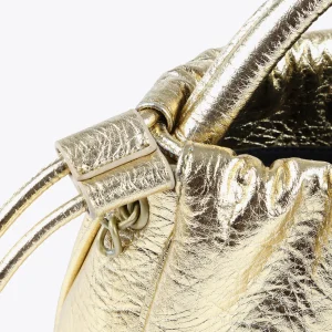 Lola Casademunt Bolsos<Bolso bandolera con logo DORADO