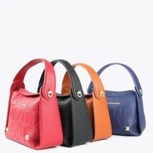Lola Casademunt Bolsos<Bolso bandolera con logo grabado NEGRO